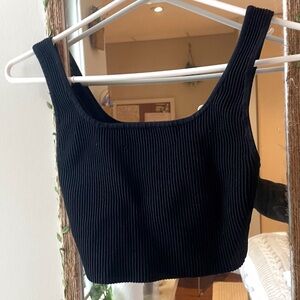 Babaton sculpt knit square neck tank